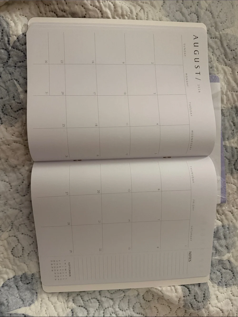 Lavender Planning Calendar 4 pack